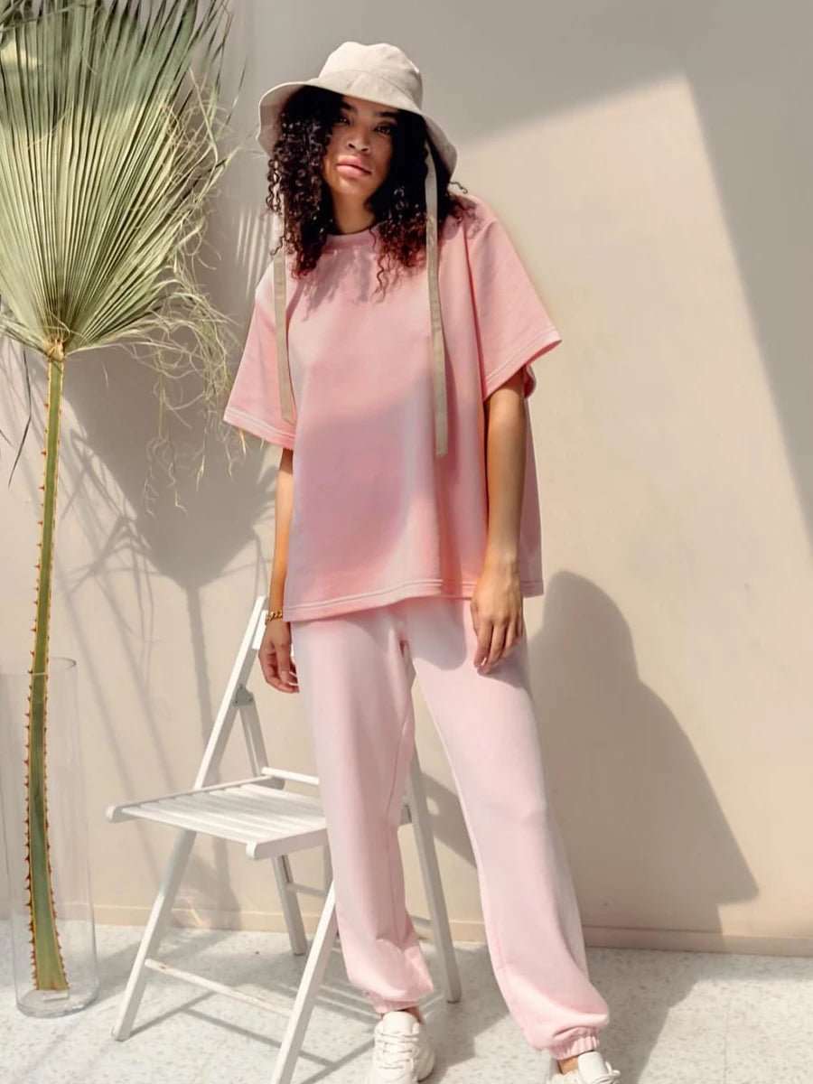 100% Cotton Oversized Casual Basic Loose Tshirt