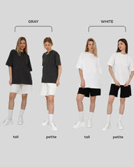 100% Cotton Oversized Casual Basic Loose Tshirt