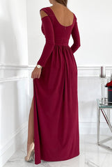 Split Sleeve Elegant Maxi Dress