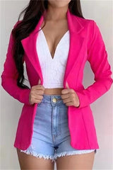 Fashion Casual Turndown Collar Slim Outerwear(6 Colors)