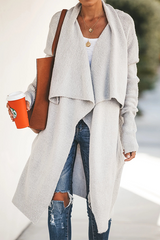 Casual Solid Patchwork Pocket Turndown Collar Outerwear(6 Colors)