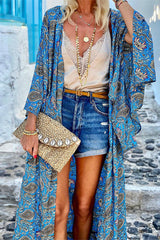 Bohemian Print Printing Cardigan Collar Outerwear(3 Colors)