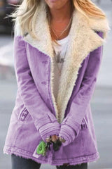 Elegant Solid Buttons Turndown Collar Outerwear(9 Colors)