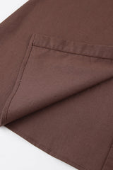 Work Elegant Solid Bandage Turndown Collar Waist Skirt Dresses