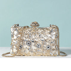 Casual Patchwork Chains Rhinestone Bags(4 Colors)