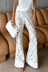 Sexy Lace See-Through Speaker Solid Color Bottoms