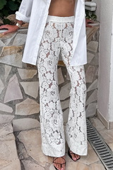 Sexy Lace See-Through Speaker Solid Color Bottoms