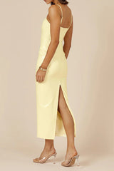 Sexy Gradient Color Sequins V Neck One Step Skirt Dresses