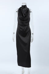 Sexy Lace Up Halter One Step Skirt Dresses