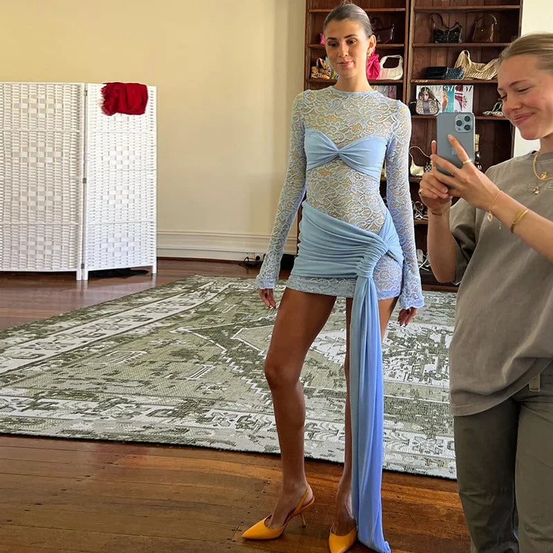 Ausha See Through Mini Dress