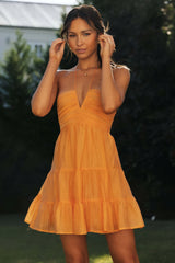 patchwork off-shoulder sleeveless dress