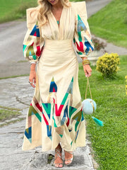 Printed Fashion Temperament Set Dress