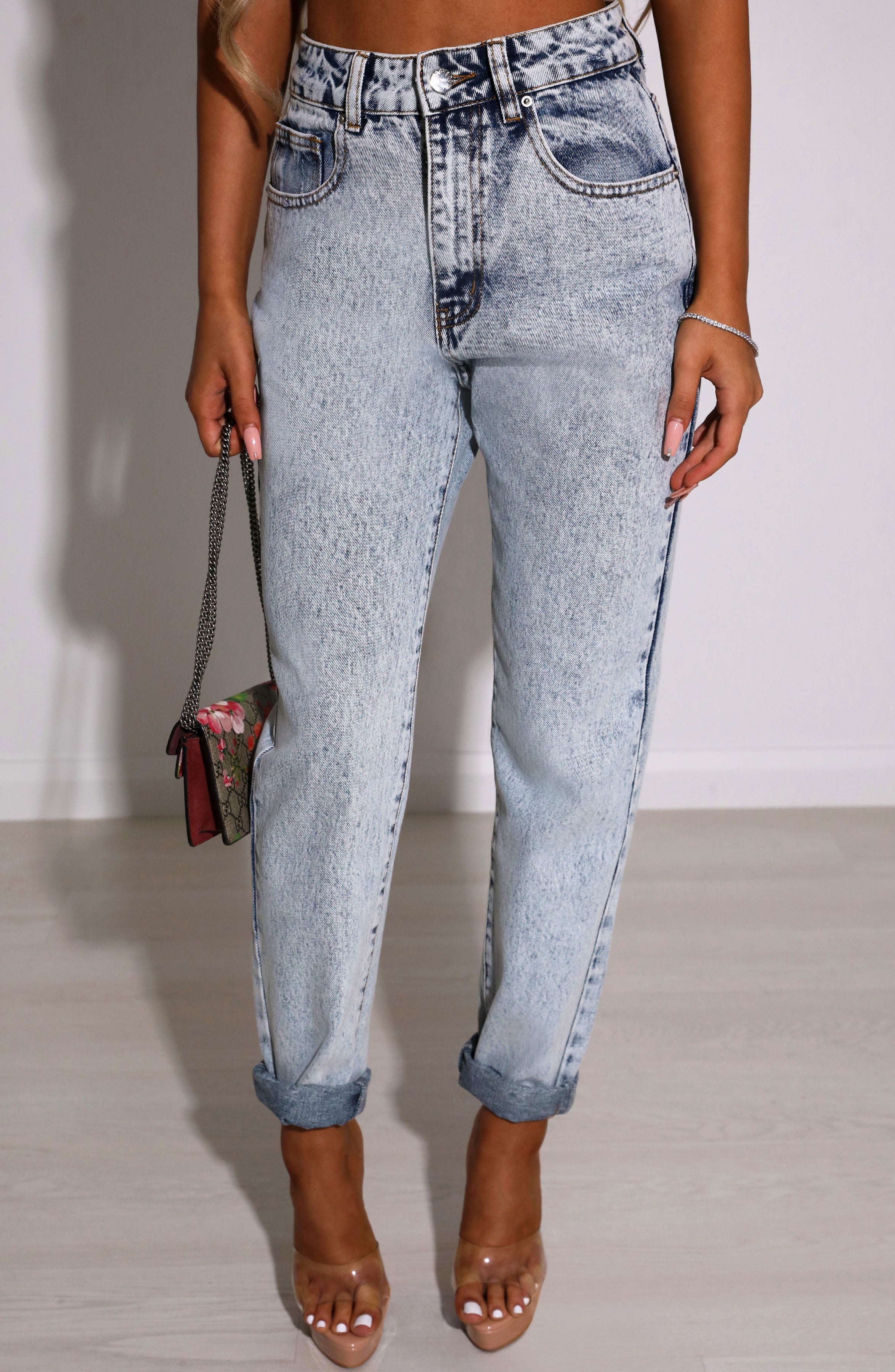 Ali Boyfriend Jeans - Acid Blue