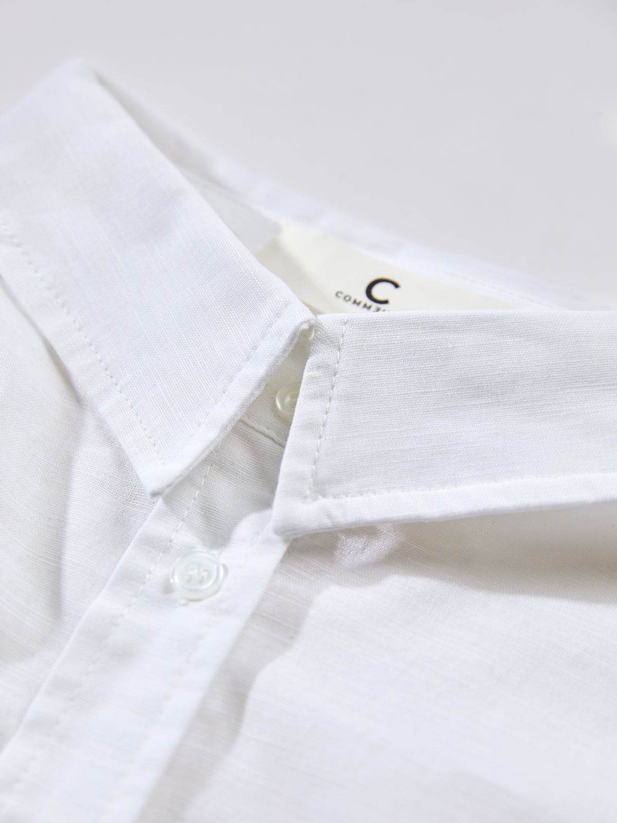 Drop Shoulder Relaxed Fit Linen Button Up Shirt