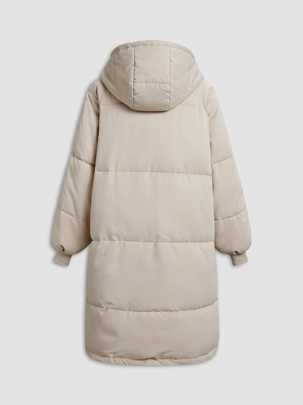 Long Hooded Puffer Parka Coat