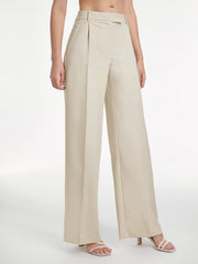 High Waisted Relaxed Fit Wide Leg Dress Pants