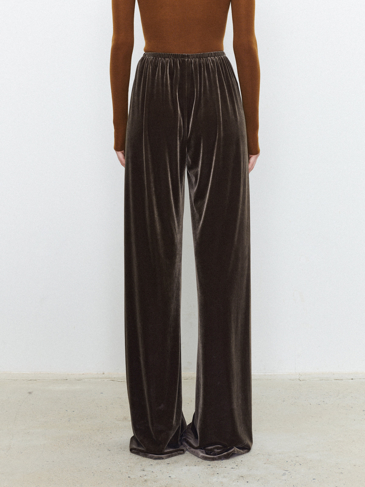 Velvet Wide Leg Pants