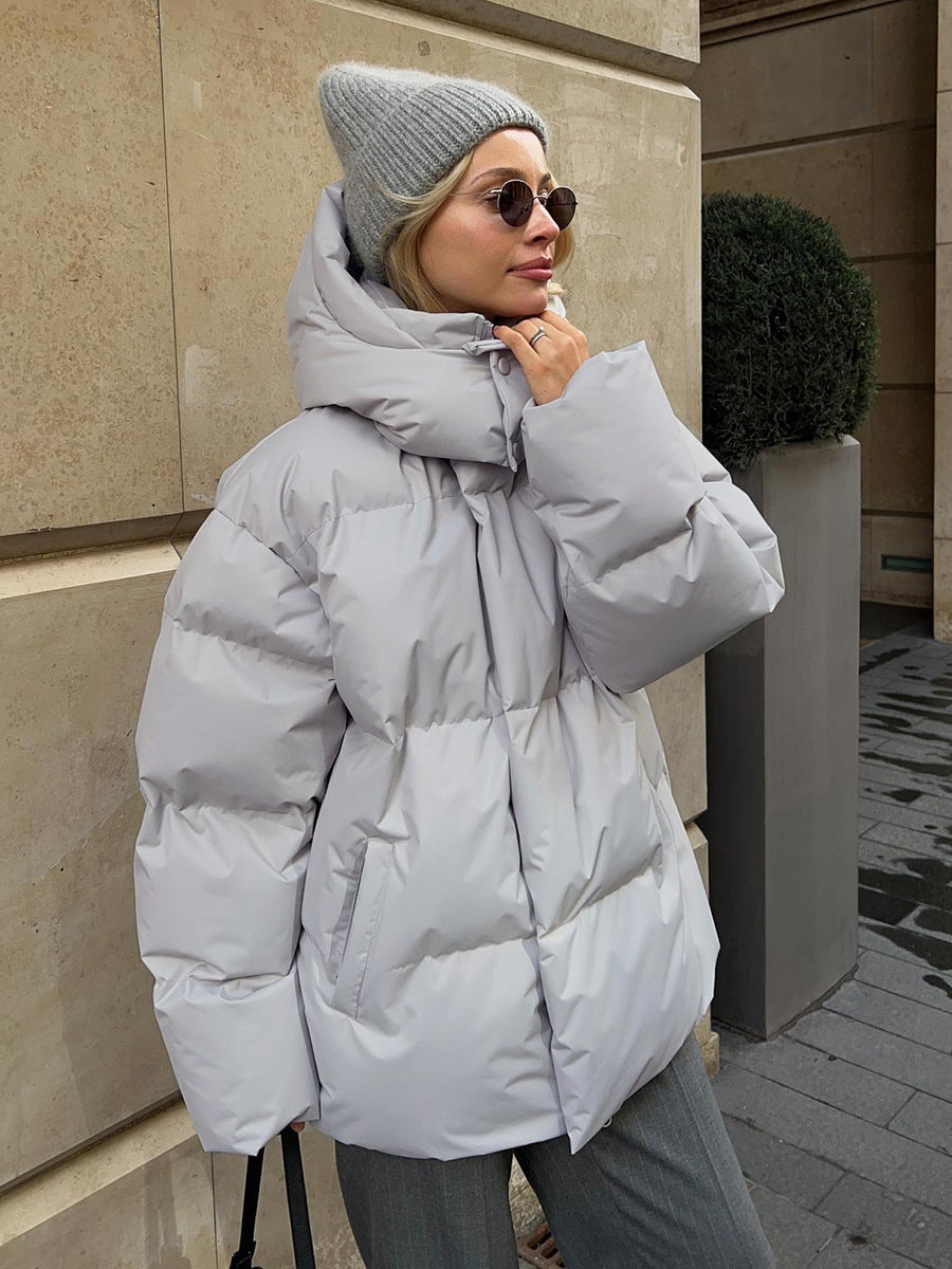 Oversized Quilted Puffer Down Coat