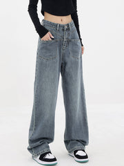 Baddie Baggy Wide Leg Boyfriend Jeans