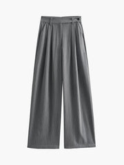 Tailored Pinstripe Wide Leg Pants