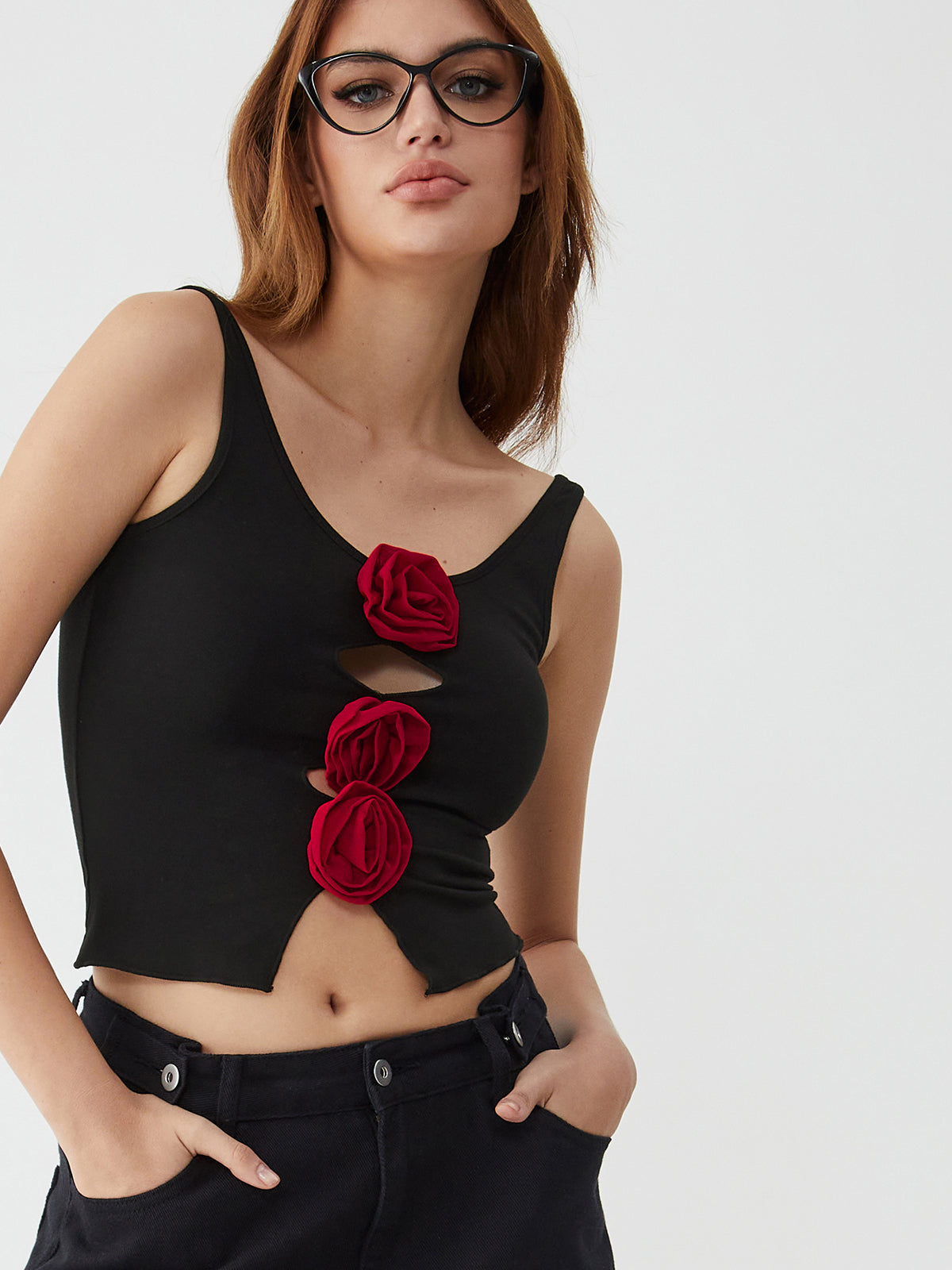 Bulgarian Rose Cut Out Cami