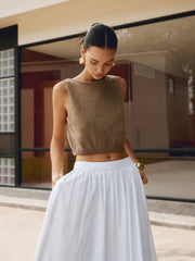 Cotton Blends Crop Top