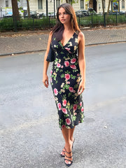 Bloom Floral Print Midi Dress