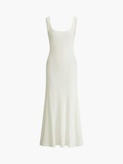 Creamy Knit Cami Long Dress