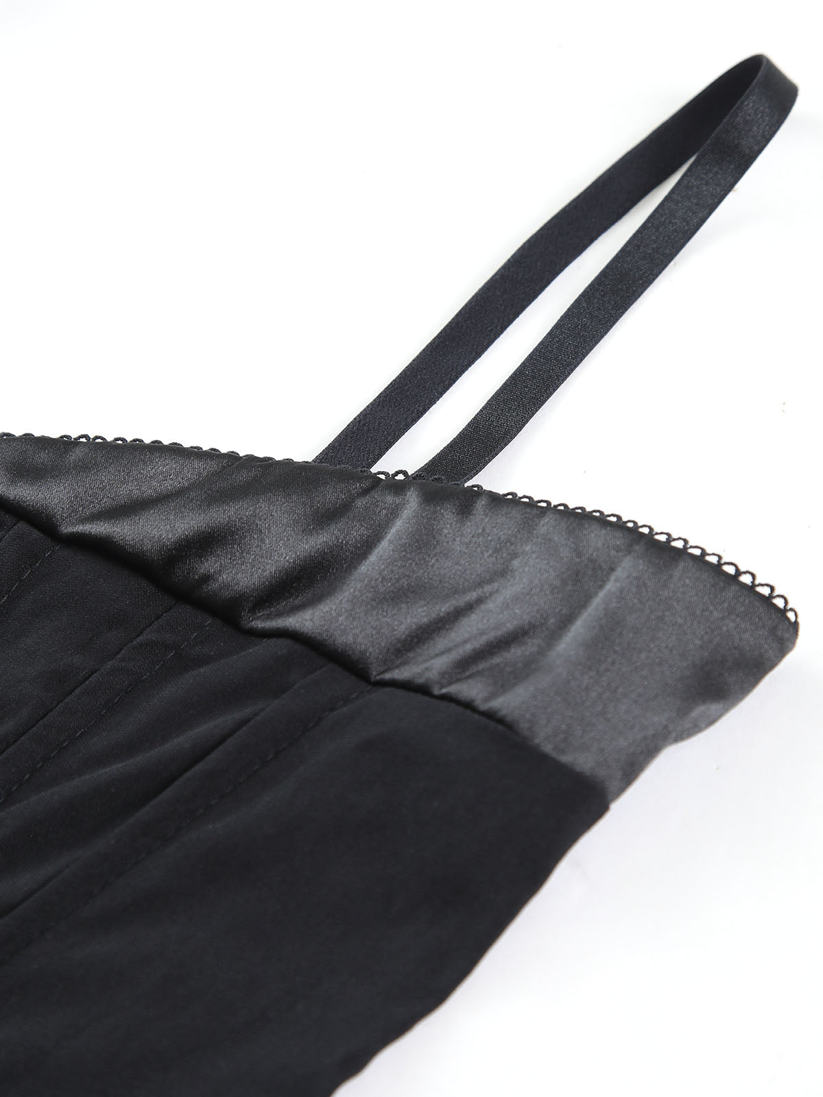 Solid Corset Detail Cami Top