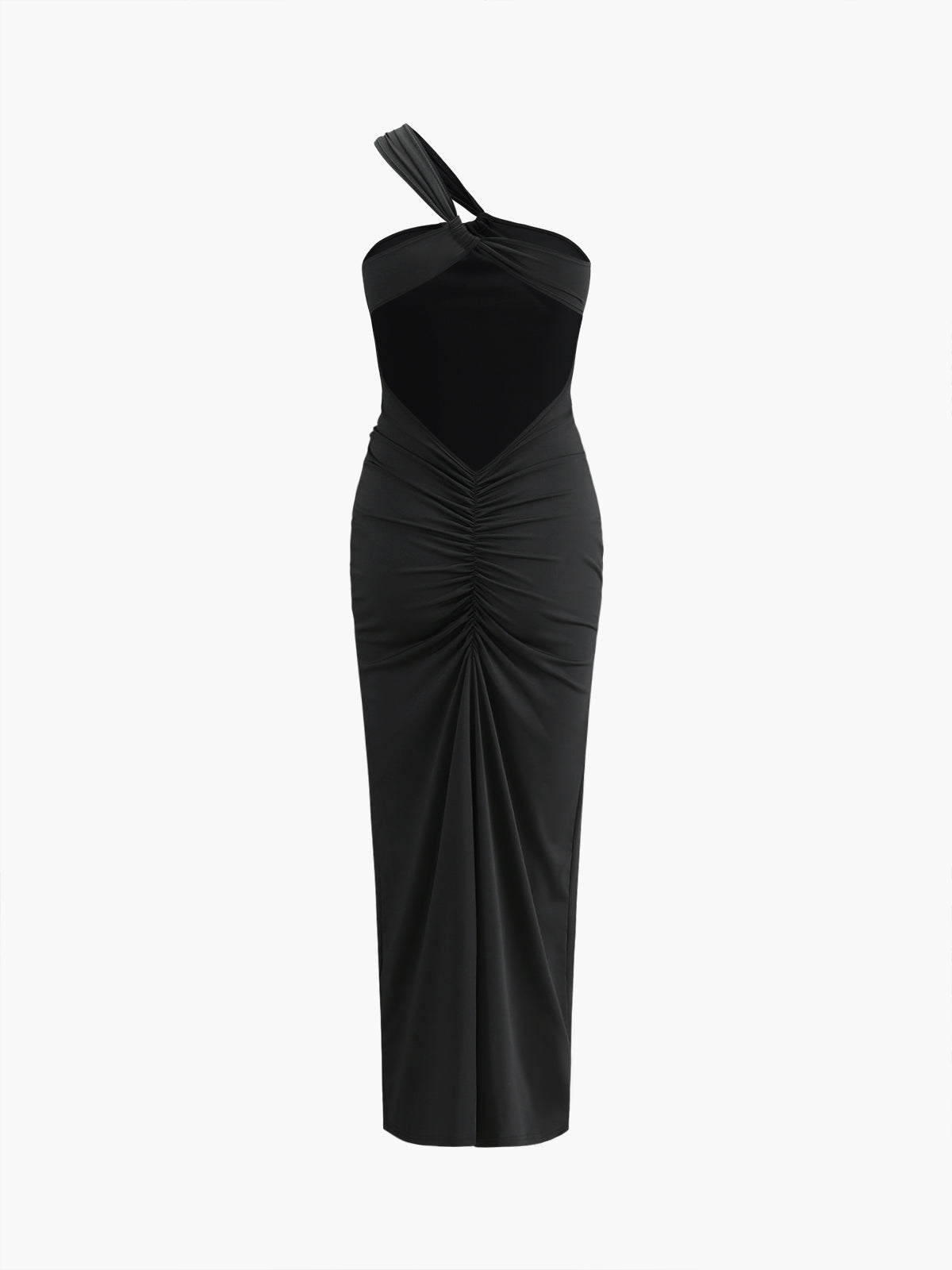 Asymmetrical Backless Long Dress