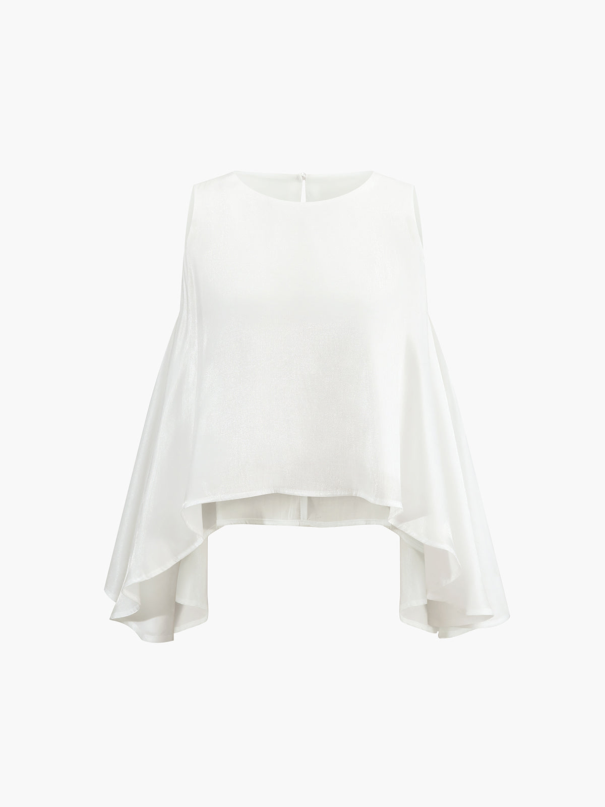 Oversized High-Low Hem Sleeveless Top
