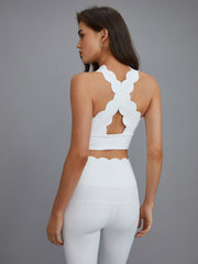Scalloped Crisscross Corset