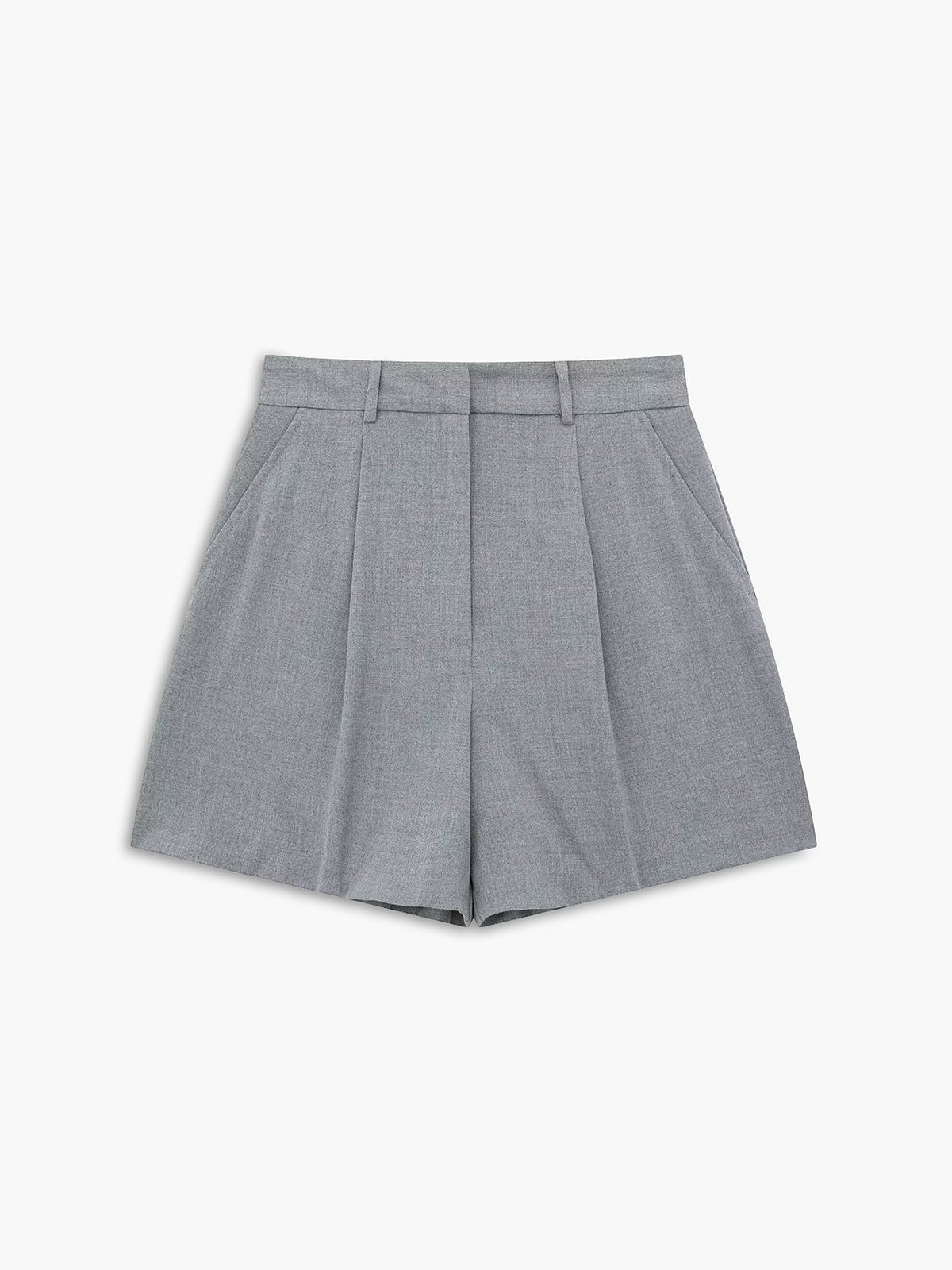 Lässiges Shorts-Set aus gewebtem Stoff mit V-Ausschnitt