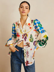 All Over Print Long Sleeve Shirt