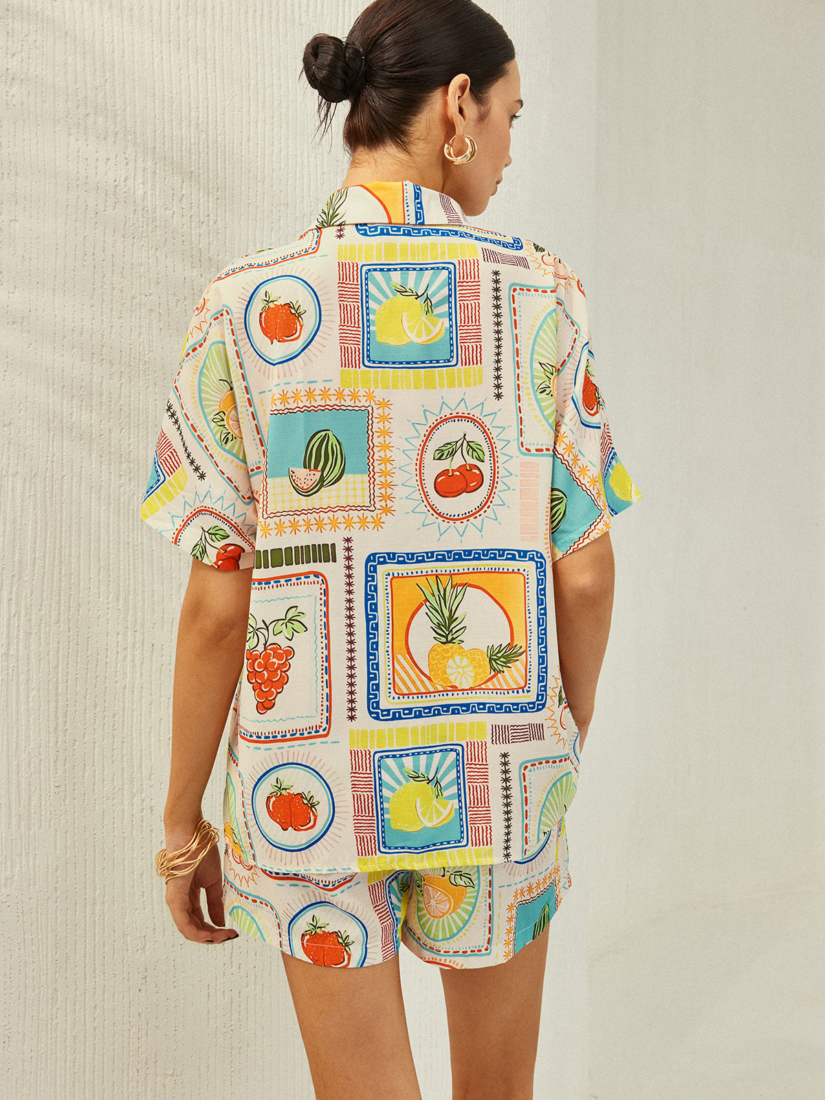 Shorts-Set mit Fruchtdruck
