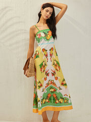 All Over Print Pockets Dress