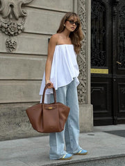 Bandeau Asymmetric Blouse