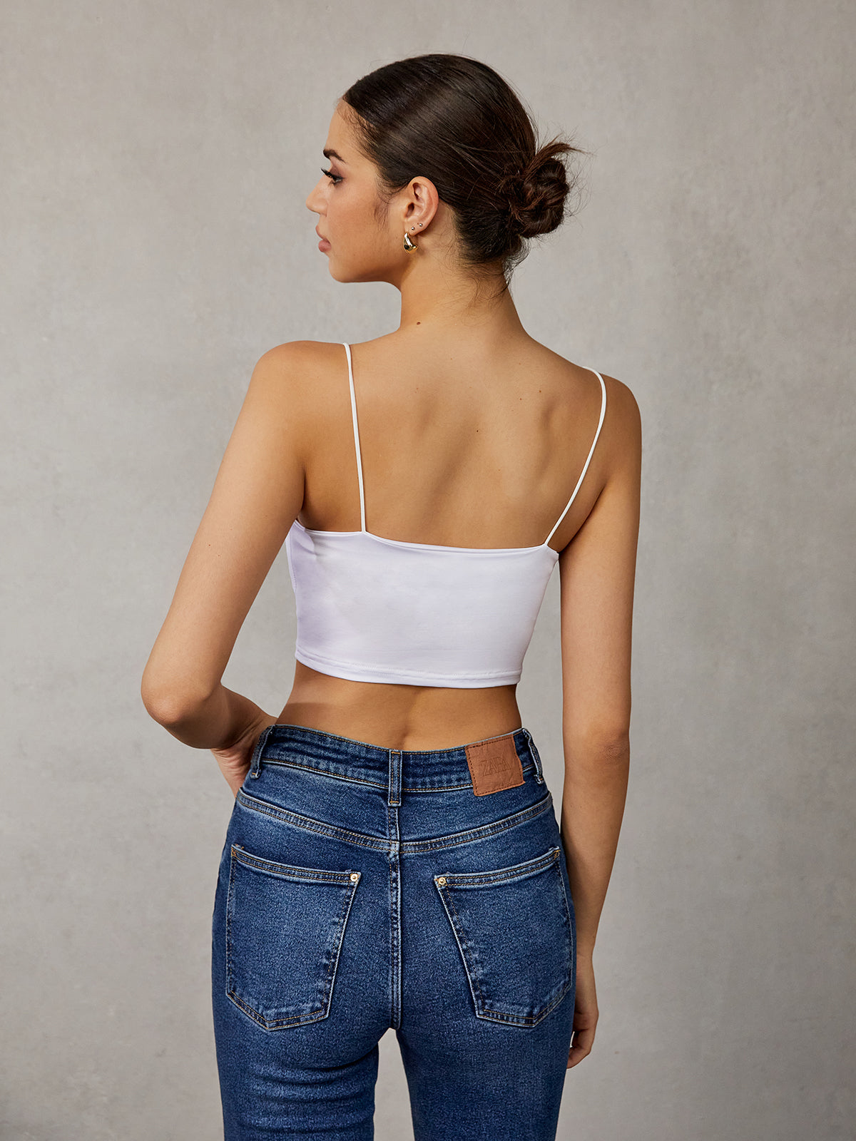 Sleeveless Cami Crop Top