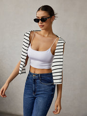 Sleeveless Cami Crop Top