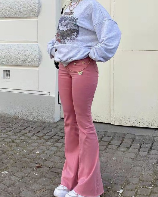 Blushing Bell-Bottoms Jeans