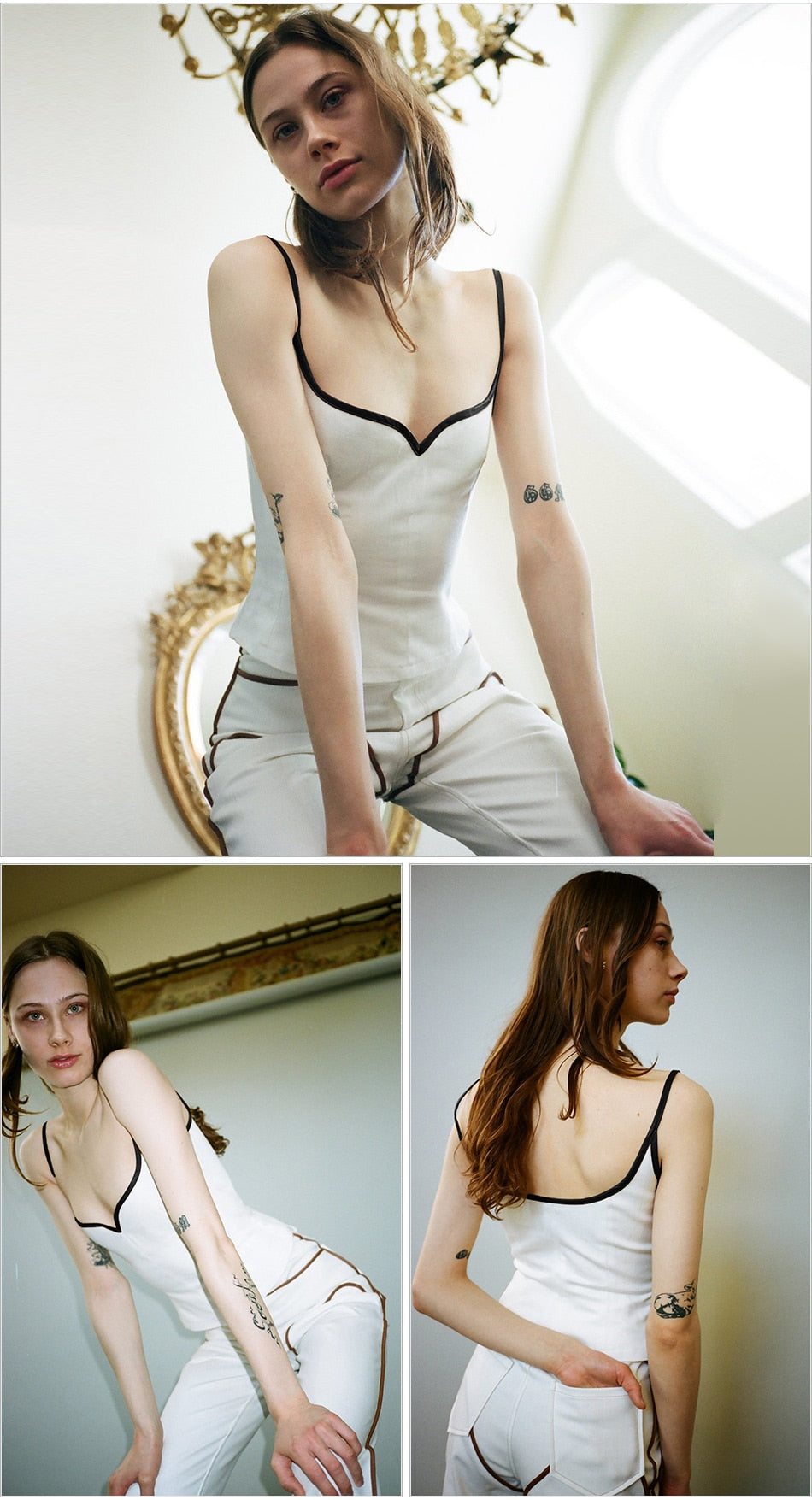 Ellin Hearted Neckline Cami