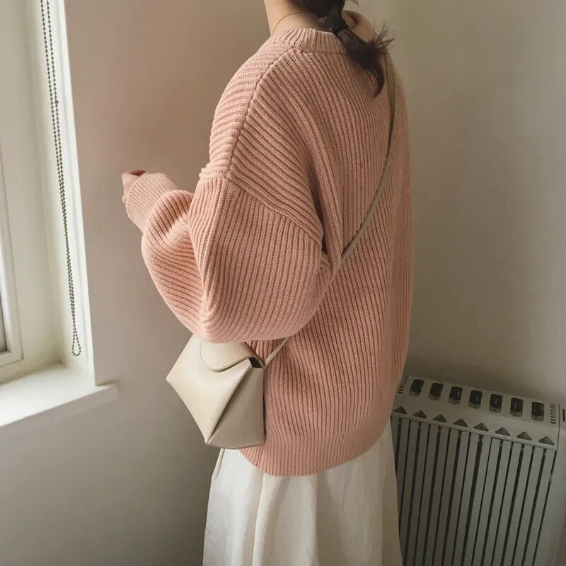 Cashmere Crowned Cloak Knitted Pullover