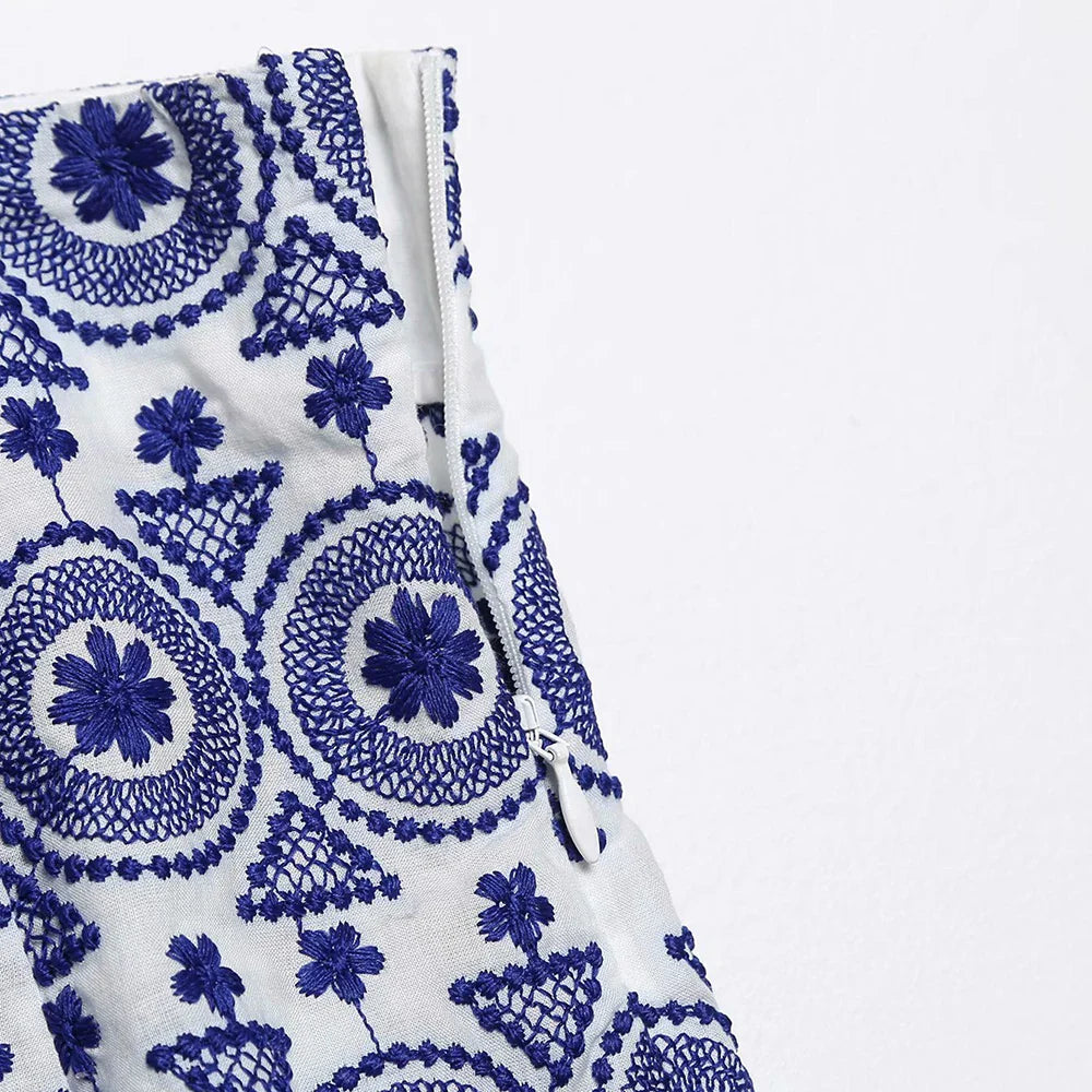 Maci Blue Vintage Boho Shorts
