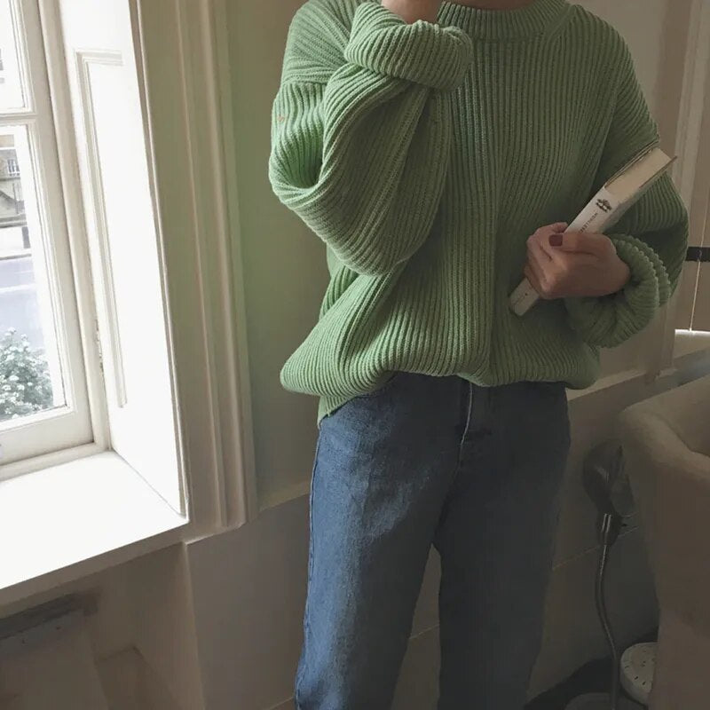 Cashmere Crowned Cloak Knitted Pullover
