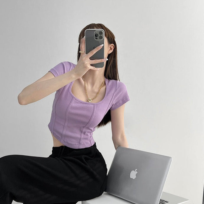 Aria Solid Crop Top