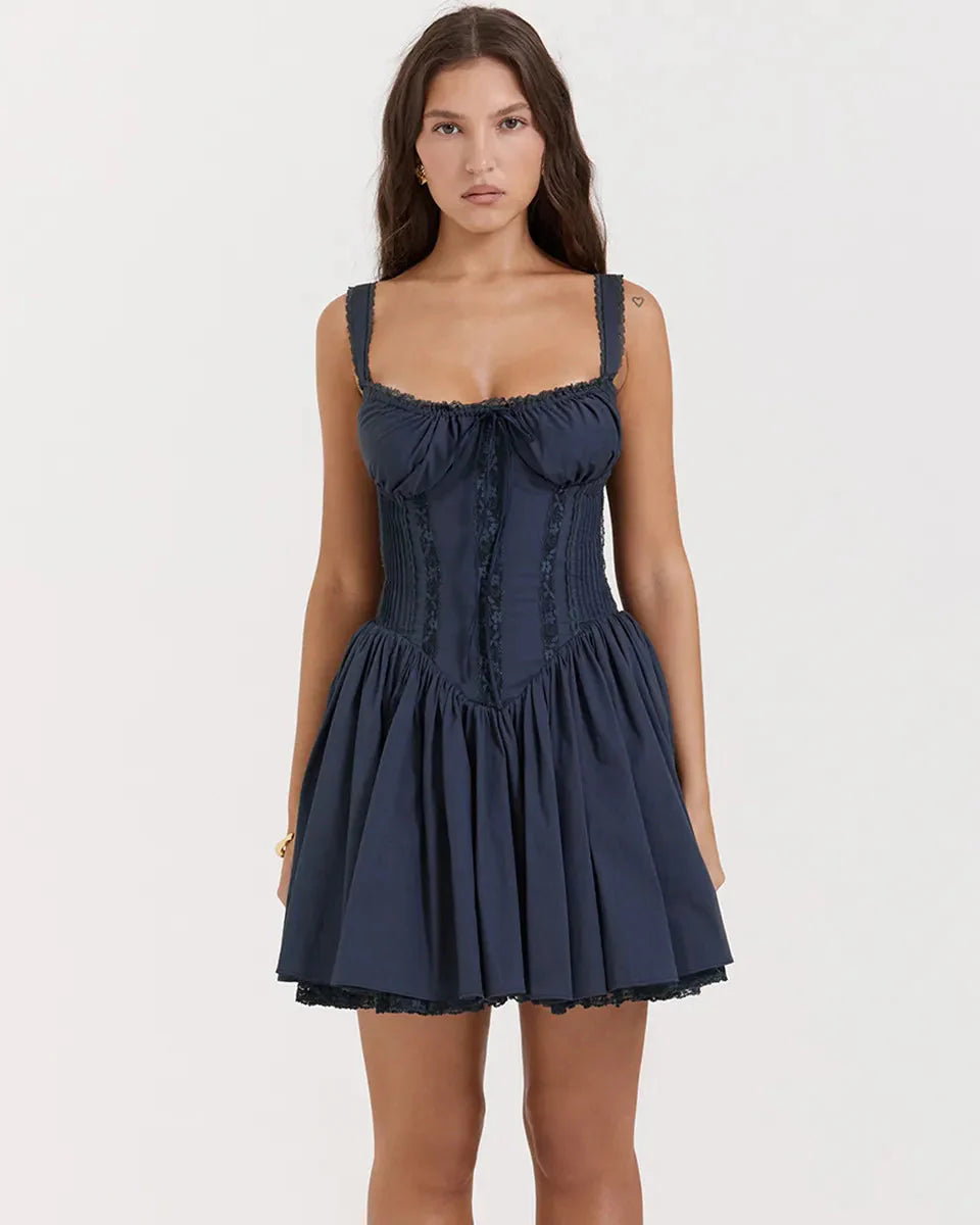 Rustic Romance Corset Mini Elegance Dress