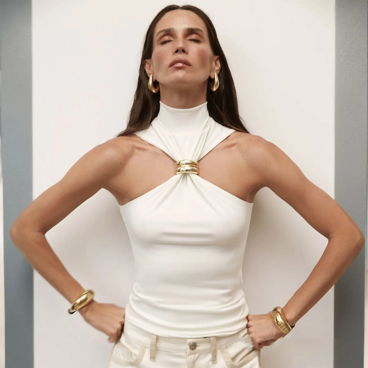 Unbothered Metal Ring Top