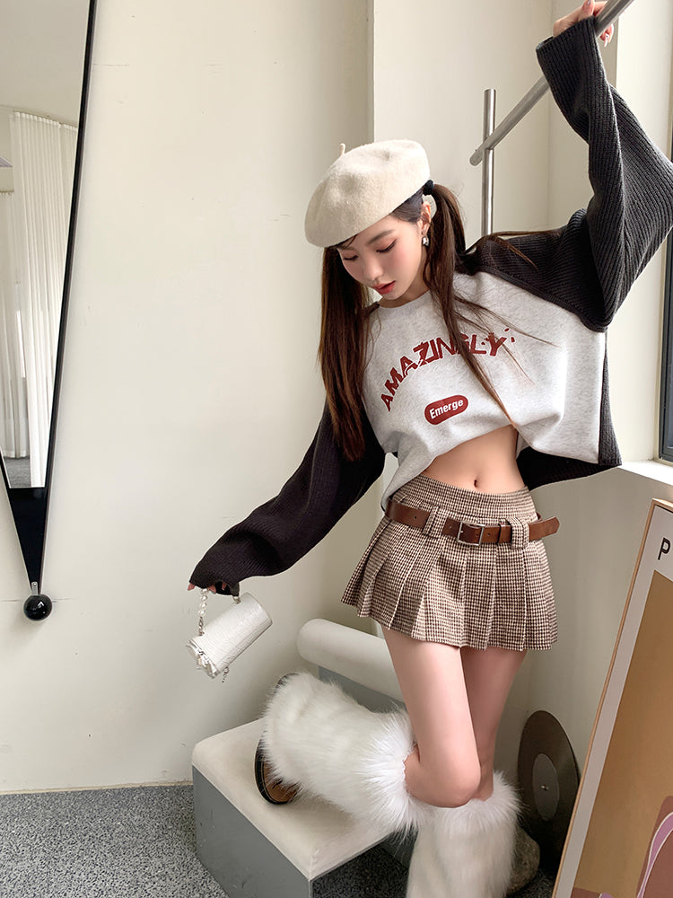 Better Behave Pleated Mini Skirt