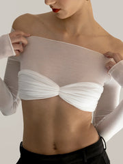 Brett Mesh Crop Top