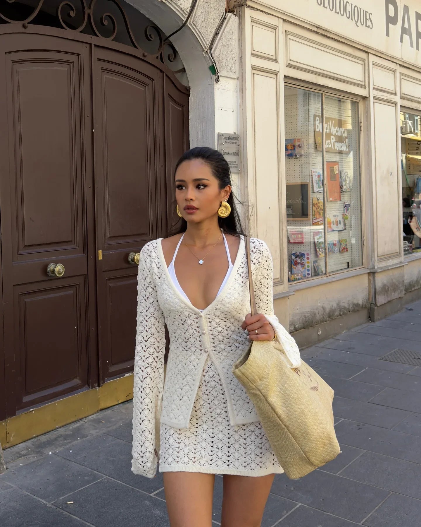 Adelle Knitted Cardigan Skirt Set